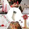Christmas Stockings 18 Inch Knitted Stockings Christmas Decor Embroidery Home Decor Party Decorations For Window Living Room
