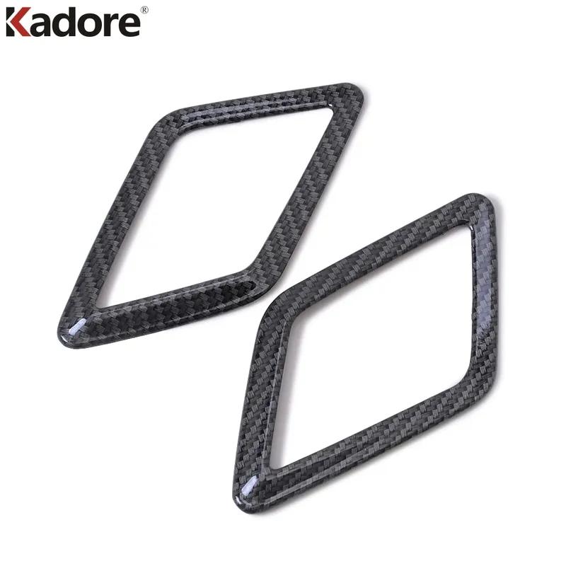 Car Rear Roof Audio Speaker Cover Trim For Volkswagen VW Teramont Atlas 2017-   Carbon Fiber Interior Accessories