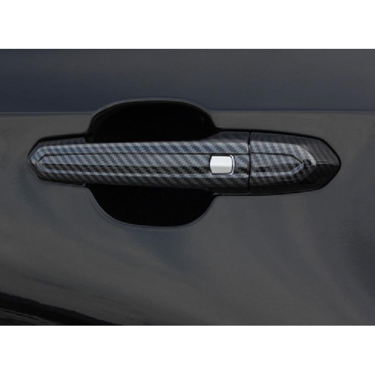 Smartkey Door Handle Cover Trim For - Cadillac CT4 ATS 8pcs Carbon Fiber