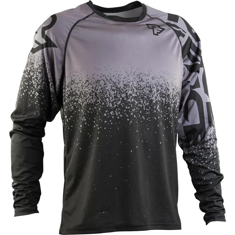 Yokuş Aşağı Formalar Uzun Kollu Erkek Tişörtü Dağ Bisikleti MTB Tişörtleri Offroad DH Motosiklet Motokros Spor Giyim BMX Giyim