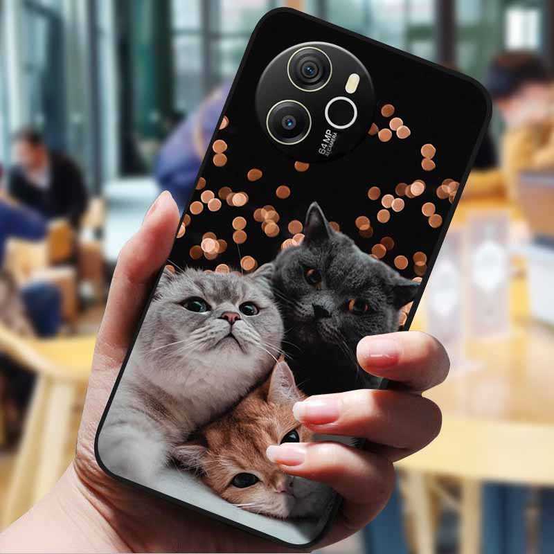 For Blackview Shark 8 Case 6.78" Cartoon Painted Cover Lovely Case Soft Silicone Protect Cover For Blackview Shark8 Cases Bumper