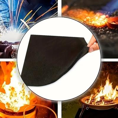 1pc Fireproof Heat Resistant Stove Mat Washable Polyester Protective Pad For BBQ Cooking Welding 30x20cm