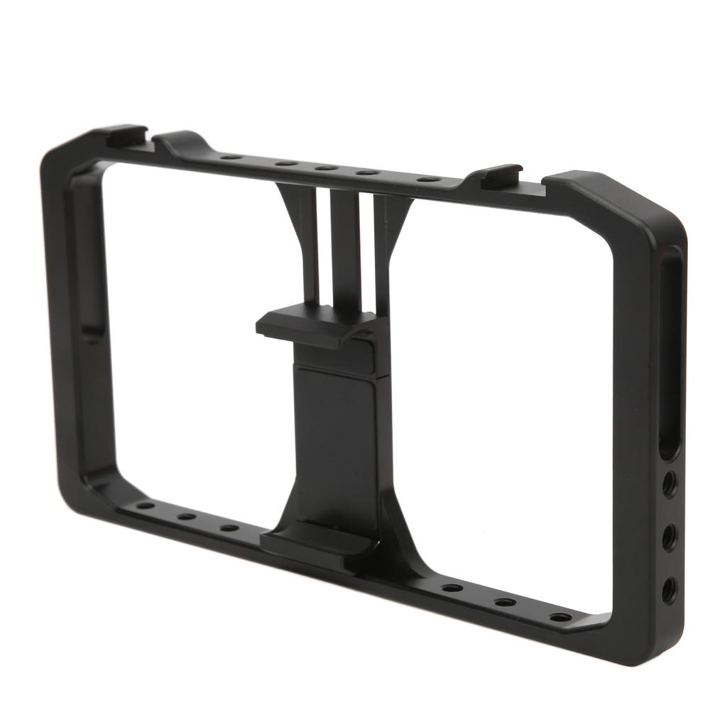 Manbily Phone Cage Grip Rig PD‑02 PRO 2 Metal Handheld Stabilizer Frame with Hot Shoe