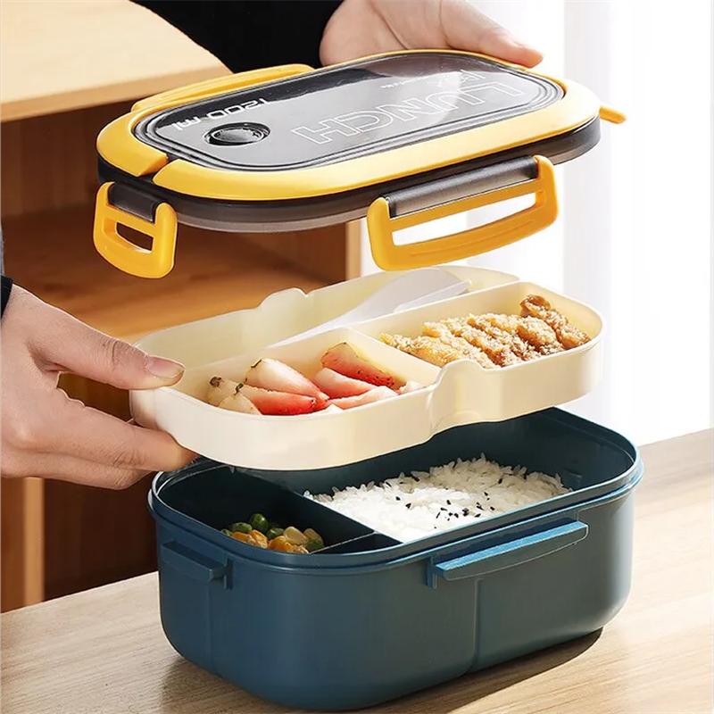 Lunch Box For Kids Adult Compartments Bento Lunchbox Children Kid School Outdoor Camping Picnic Food Container Portable