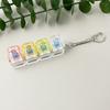Transparent 4-Key Decompression Keychain with Light and Sound Effects