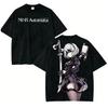 Bestselling Unisex Loose Soft Short Sleeve Gift T Shirt, Vintage Washed Sci-fi Streetwear Tee Inspired by NieR: Automata T Shirt