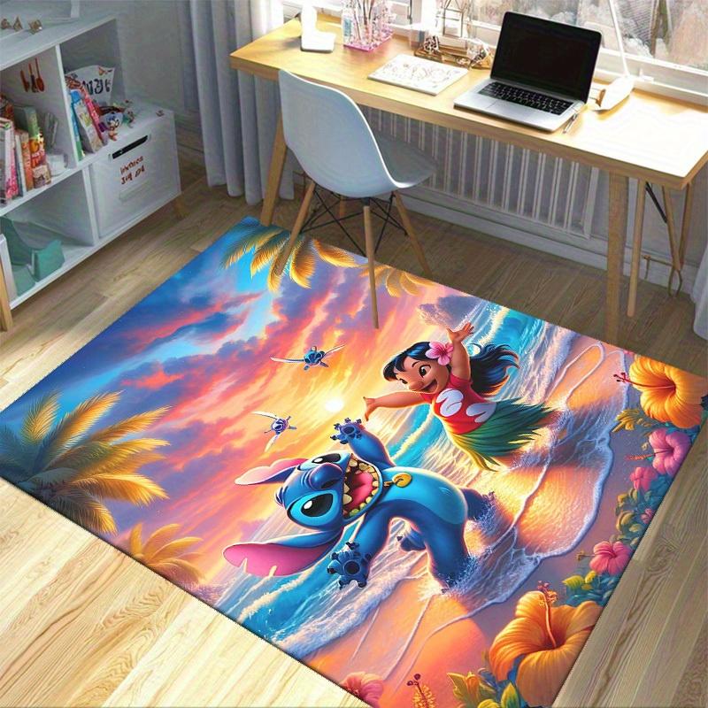 1pc,Lilo & Stitch Tropical Beach Sunset Outdoor Rug - Perfect for Home Decor, Office Carpet, Chair Cover, Gift IdeaH230