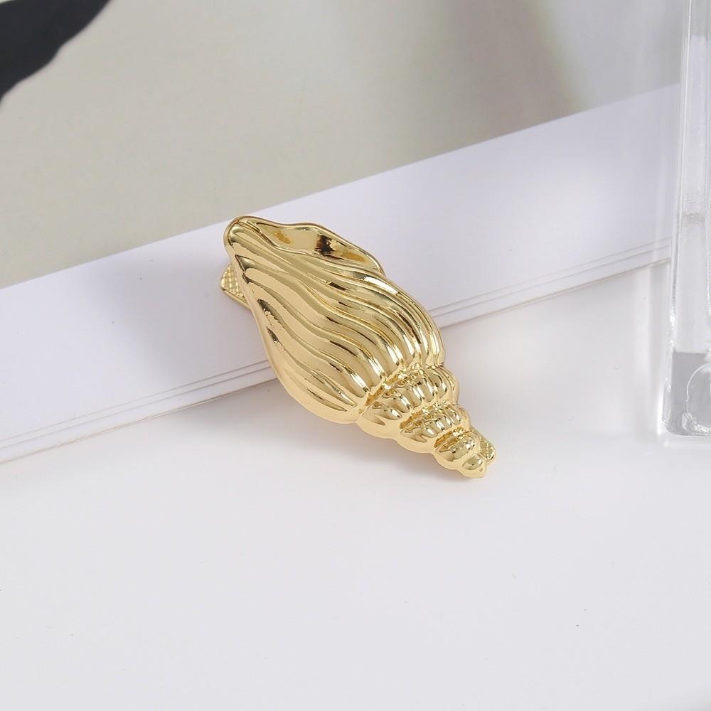 Golden Color Starfish Hair Clip Y2K Fashionable Design Duckbill Hair Clip Vacation Style Europe America Style Hair Accessories