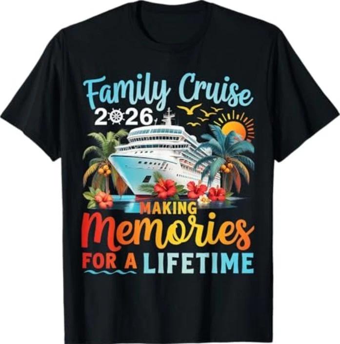 Family Cruise 2026 Family Cruise Vacation Summer Party T-Shirt 2XL