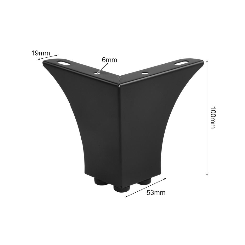 Stable Support For Furniture Decorative Legs Gold Metal Cabinet Feet Elegant Decorative Touch Non-slip Rubber Pad