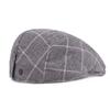 Literary Youth Beret Men's Gingham Duck Tongue Cap College Wind Forward Cap Female Cap Hat Hat