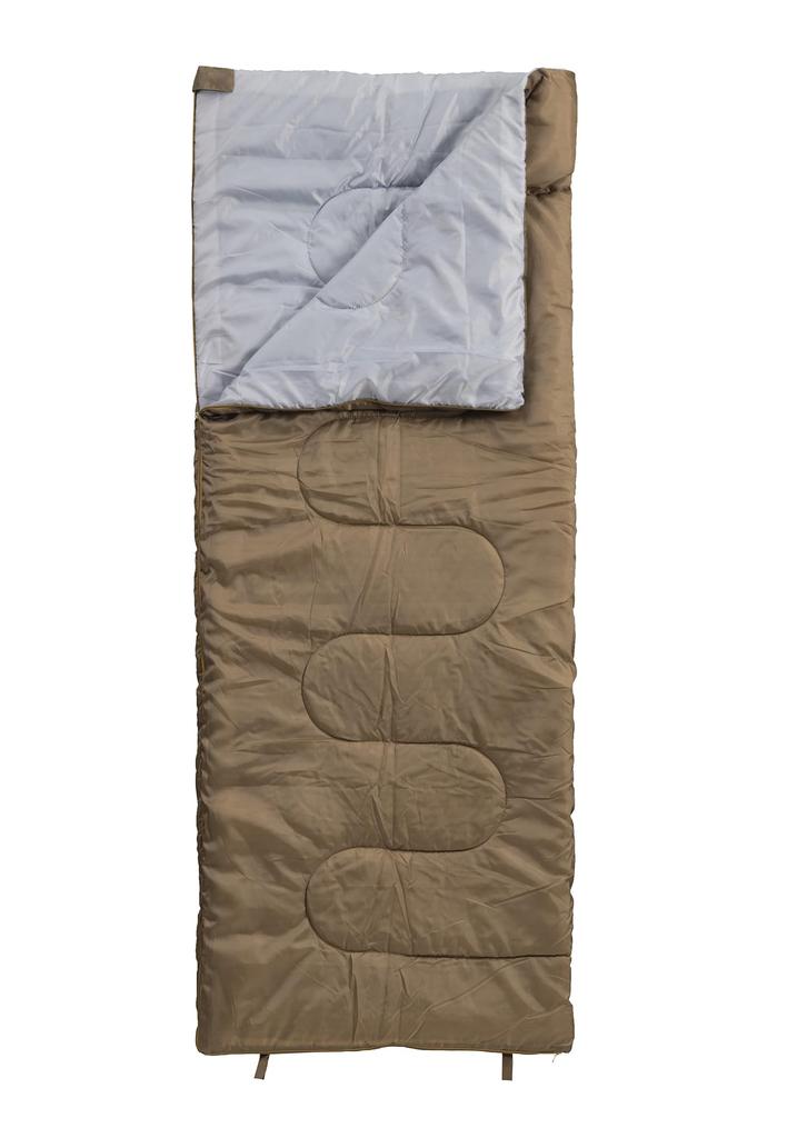 BUNDOK Envelope-Style Sleeping Bag, Beige, BDK-30BE, with Storage Case