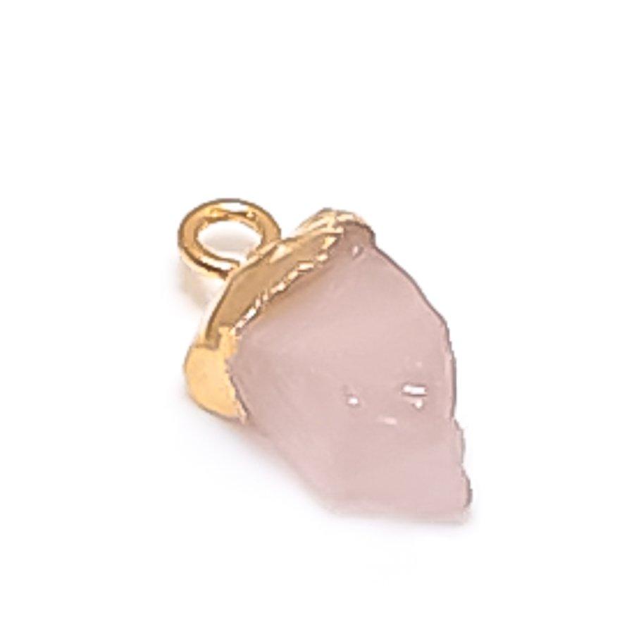 

Rose Quartz Rough Gemstone 925 Sterling Silver Jewelry Pendant 0.59