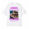 A Funny Cat Emoji Tshirt with A Dead Heart But Still Thirsty Featuring A Retro Style and Fashionable Cute DesignPersonality