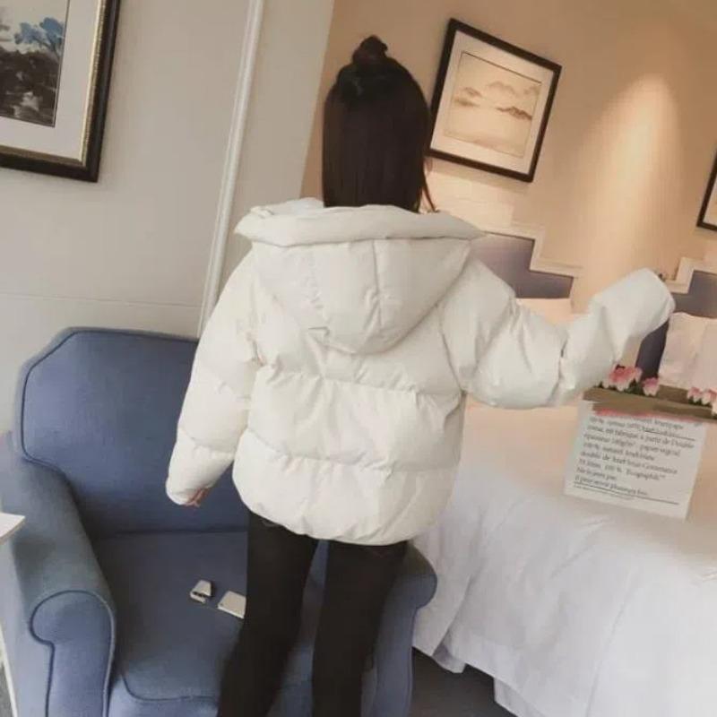 Зимняя новая хлопковая куртка женская короткая свободная куртка с капюшоном куртка — фото 4