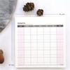 Stationery Notebook School Supplies Check List Weekly Plan Memo Pad Daily Weekly Month Planner