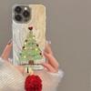 Love Christmas tree Apple 17promax feather yarn mobile phone case 13/12 high value 7/8 star 14/16pro case