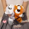 PP Cotton Plush Doll Cartoon Style Raccoon Plush Sweet Fridge Magnet  Office Decor