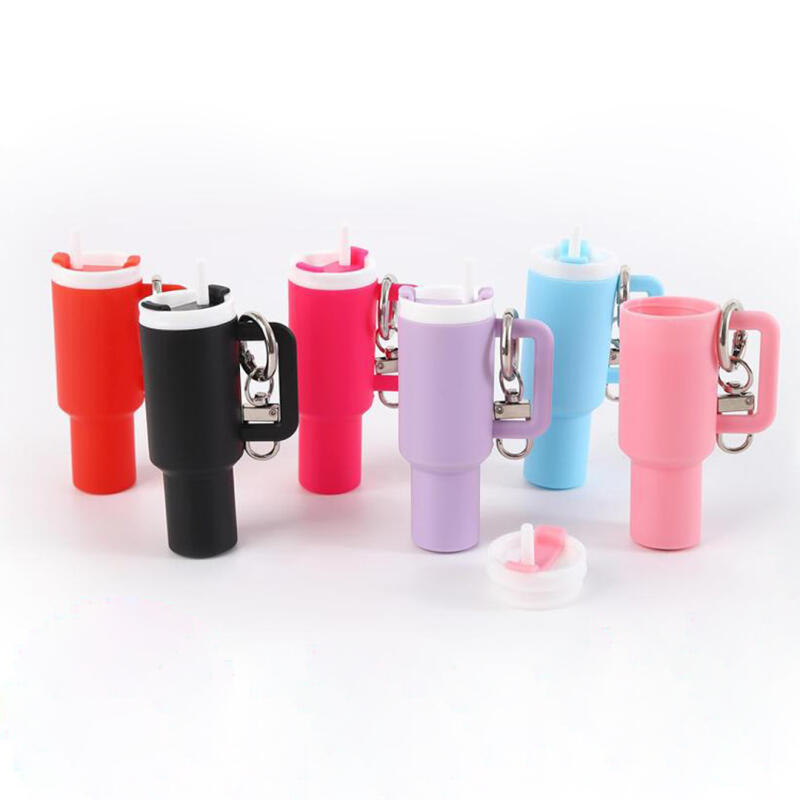 Tumbler lip balm keychain, tumbler lipstick case, tint bag holder