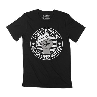 Men's T-Shirt I Can't Breathe Black Lives Matter BLM Movement Tee
