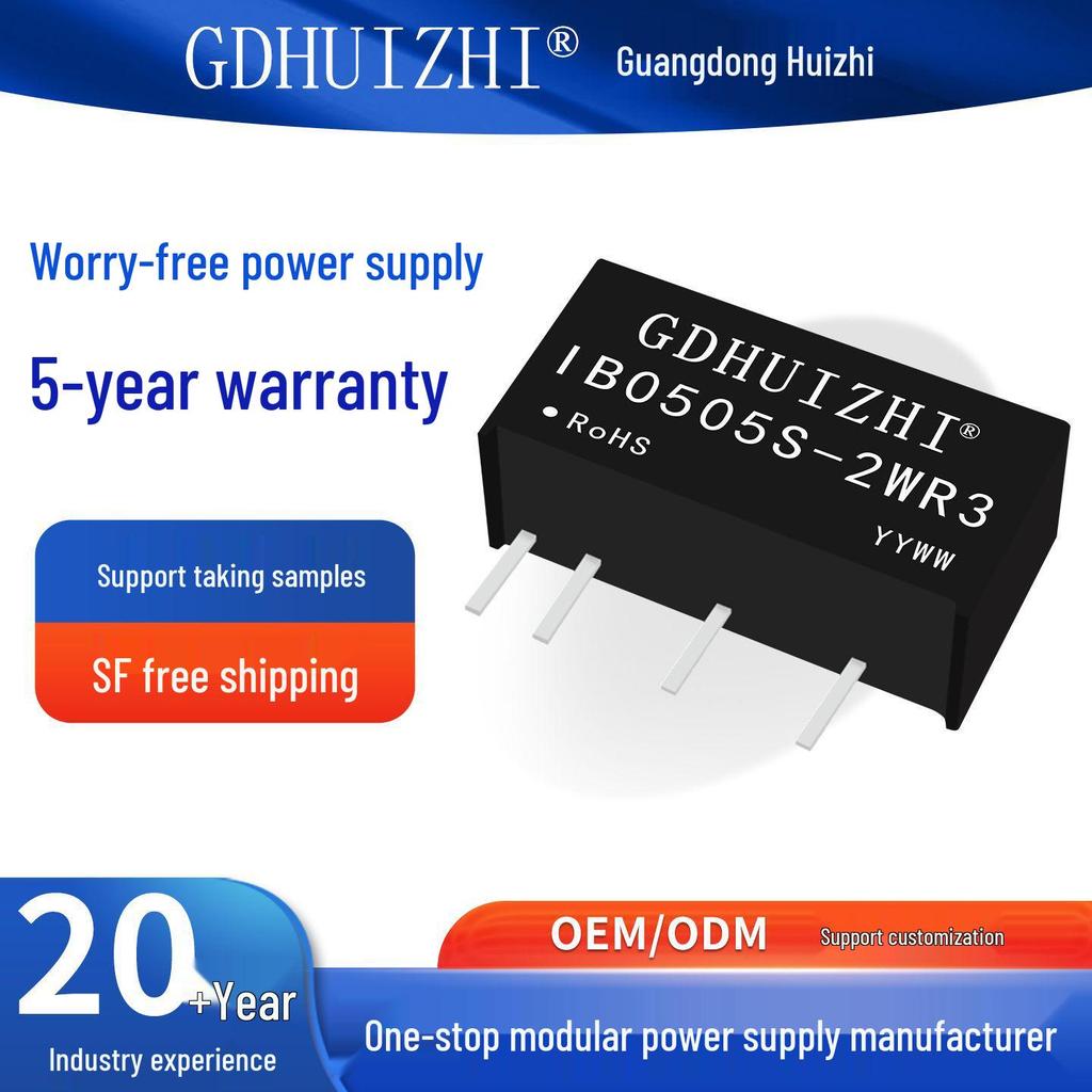 IB0505S-2WR3 5V To 5V Regulated DCDC Module with Short Circuit Protection and Industrial Isolation