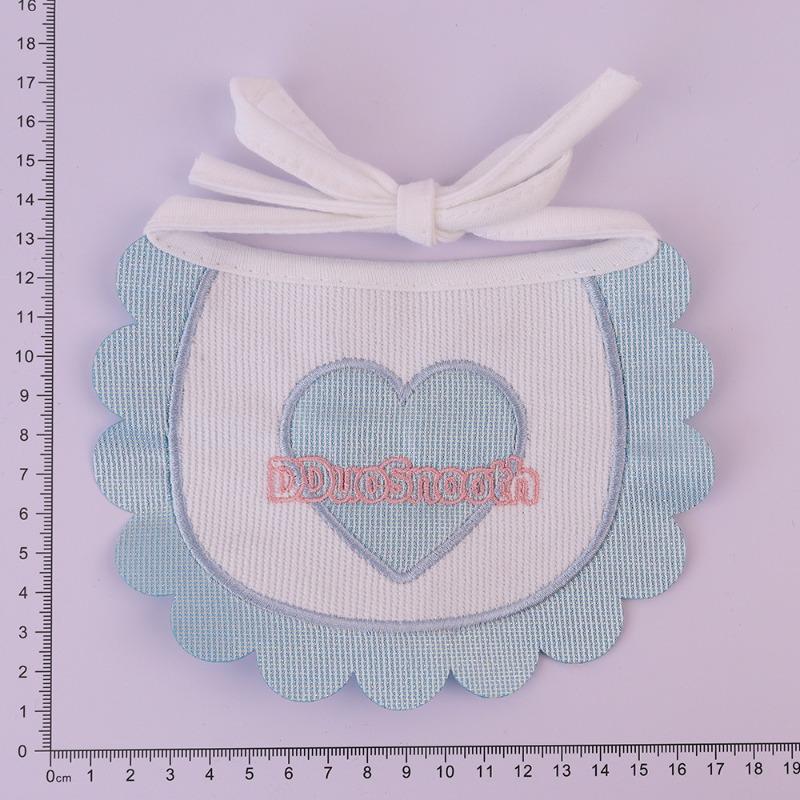 Cute Dog Bib and Baby Bib with Floral Pattern and Fringed Edges. Pet Accessory for Cats - A Bib with A Removable Pocket.