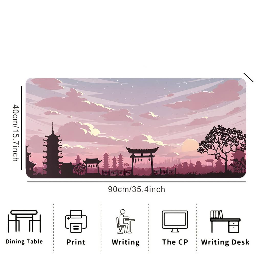 Dreamy Pink & Purple Sky XL Mouse Pad | Upgrade Your Setup with This Durable, Smooth Desk Mat for Gaming and Office