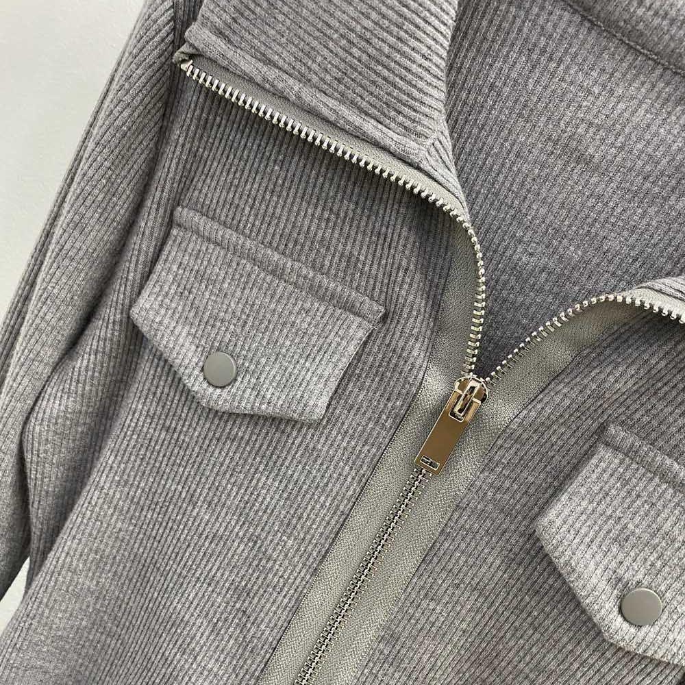 Polo T-shirt Uzun Kollu Kadın Bahar Yeni Tasarım Hırka Slim Fit Alt Üst