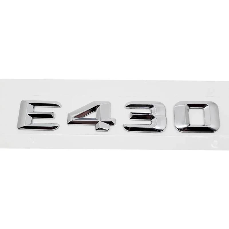 Car Rear Trunk Number Letter Sticker Tail Box Emblem Badge for Mercedes Benz E Class E300 E320 E350 E400 E420 E430 E500 E550