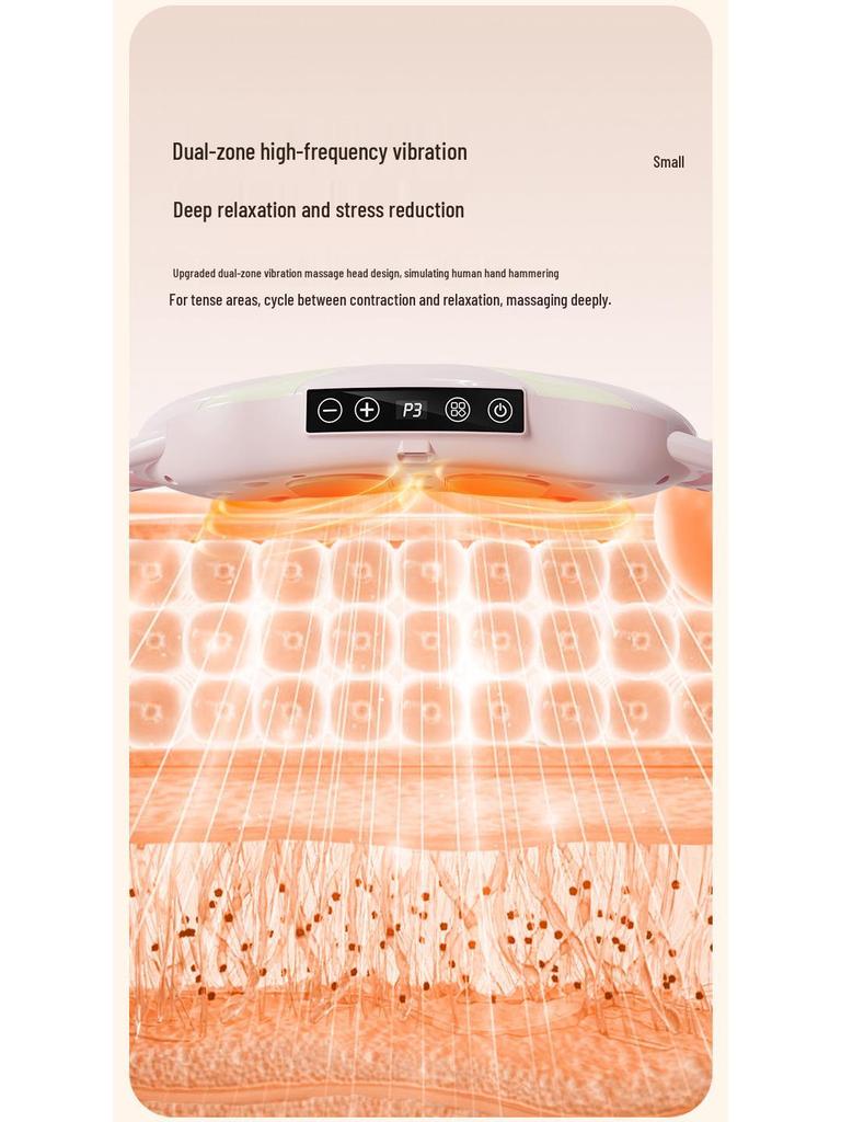 Cross-border Heated Waist Massager with High-Frequency Vibration and Lumbar Support