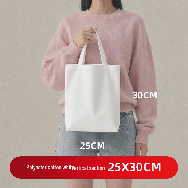 Custom Eco-friendly Cotton Canvas Shoulder Bag with Logo – DIY Blank Handbag