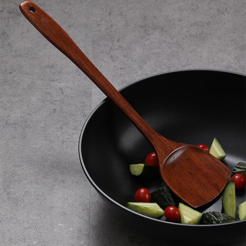 Cooking Spatula Set Non Stick Pan Special Stir Fry Spatula Heat Resistant Wooden Soup Spoon Reusable Rice Scoop for Kitchen