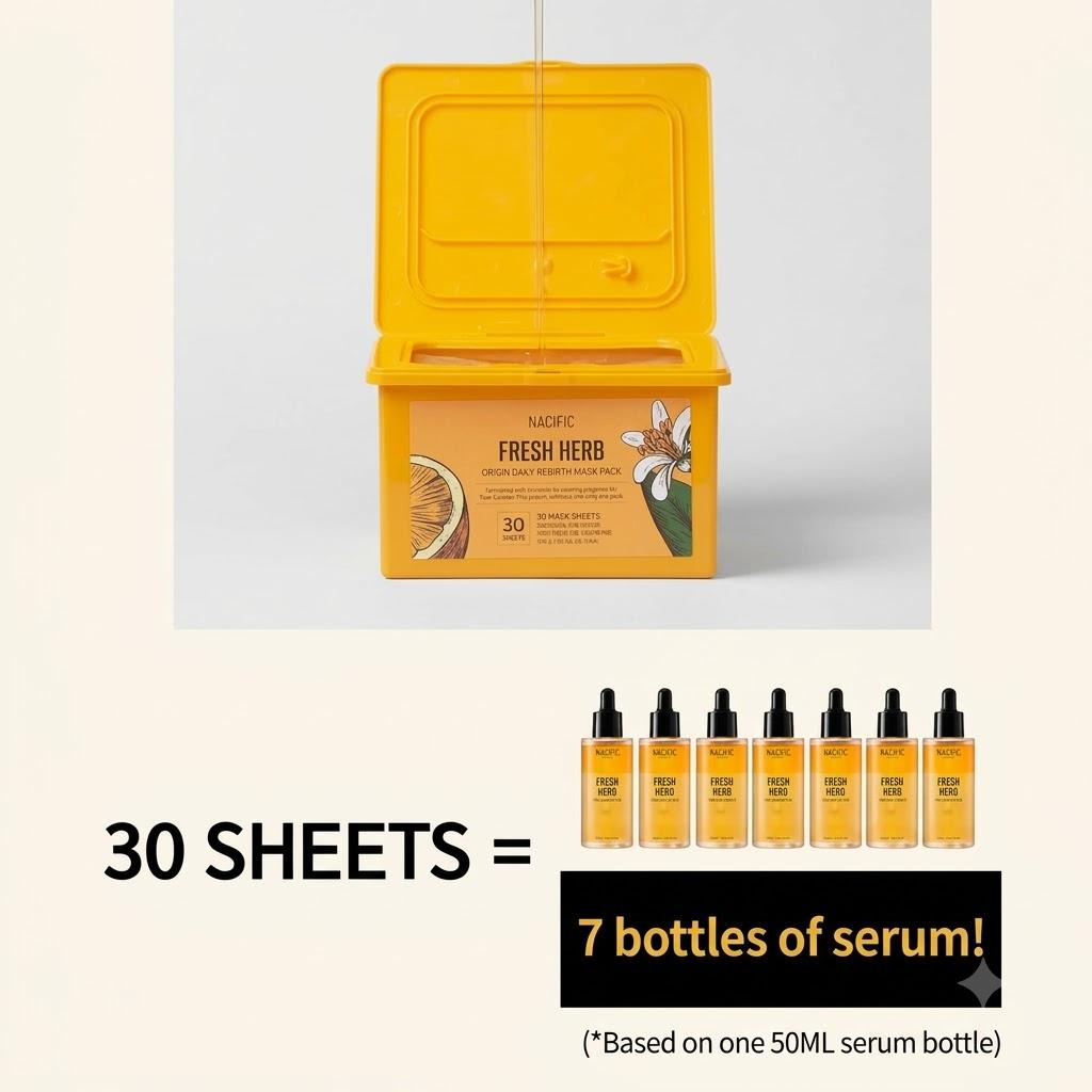 NACIFIC Fresh Herb Origin Daily Mask Pack 30 Sheets