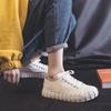 Flat Canvas Shoes for Women Lace Up Whit Summer Woman Footwear Deals Original High Quality Korean on Sale Aesthetic New in Cheap