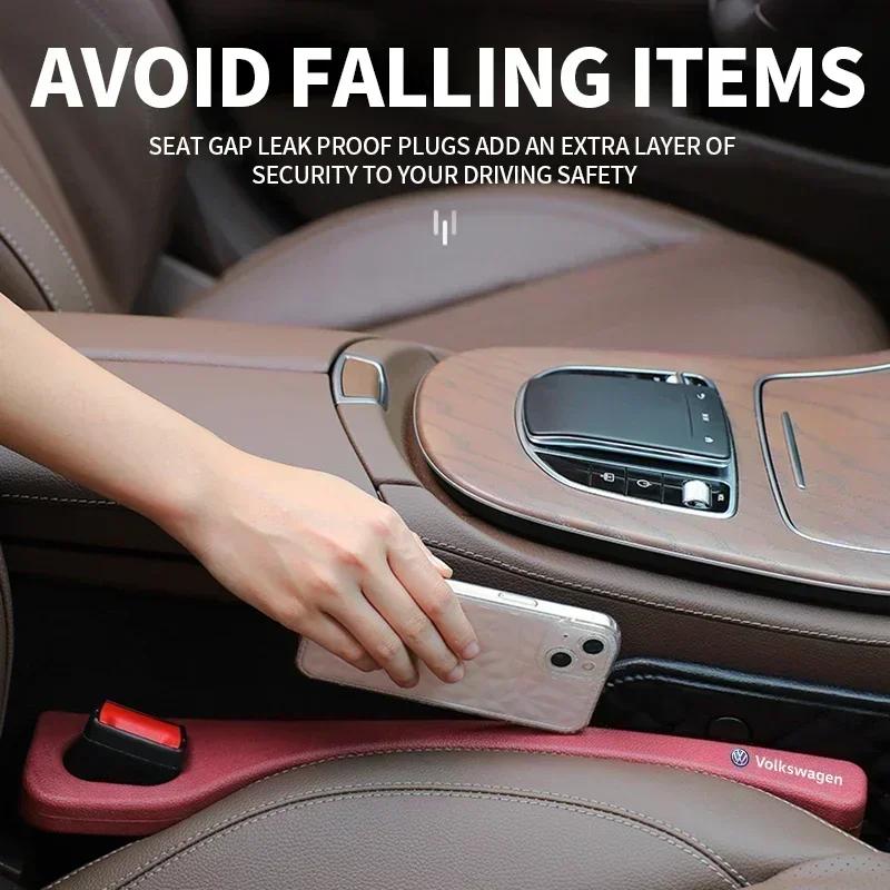 1/2PCS Car Seat Gap Filler Leak-proof Filling Strip For Volkswagen Golf GTI MK1 MK2 MK3 MK4 MK5 MK6 MK7 MK8