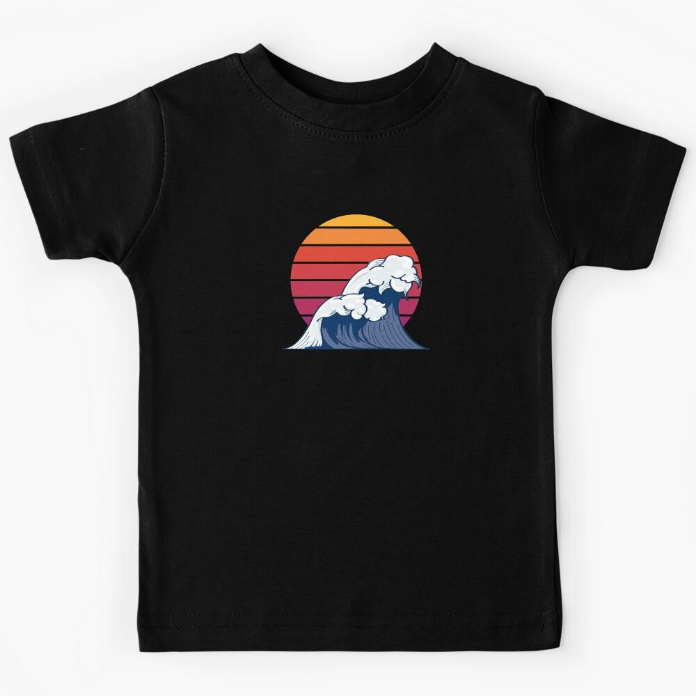 Sun Neon wave Vintage Kids T-Shirt 170