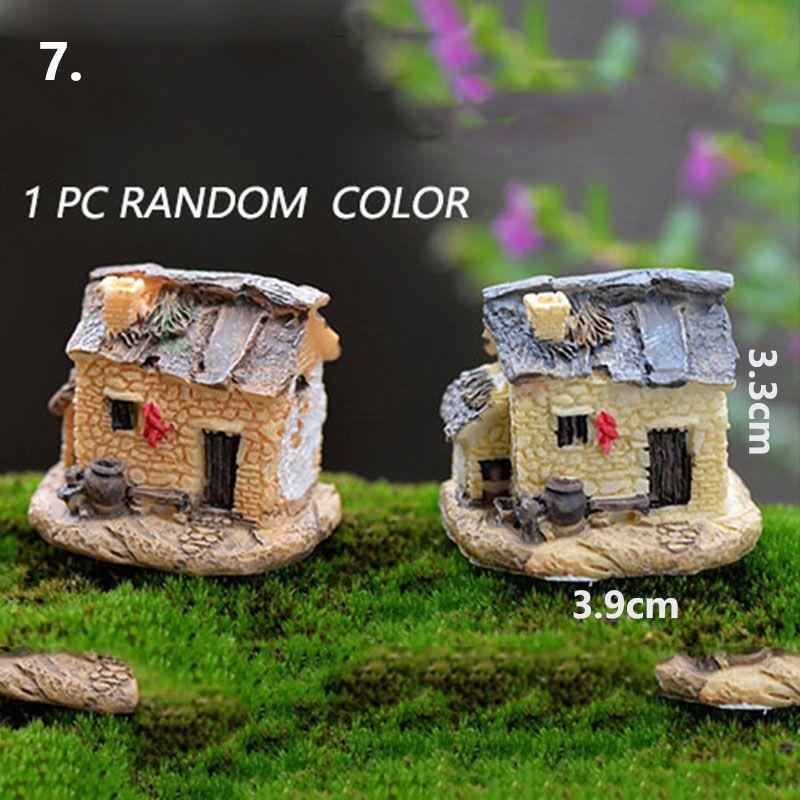 Style Mini 8 Small House Cottages Diy Crafts Figure Ornament Landscape Garden