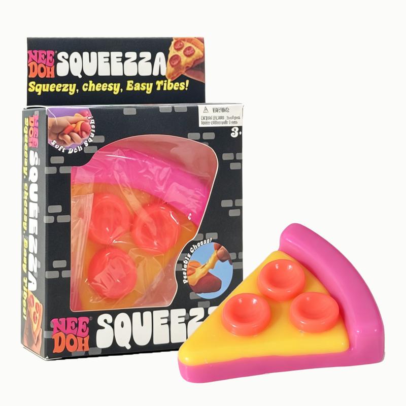 Needoh Multi Layer Rainbow Cake Pizza Slice Food Sensory Toy Non-Toxic Knead Stretch Anxiety Healing Relax Adults Portable Gift