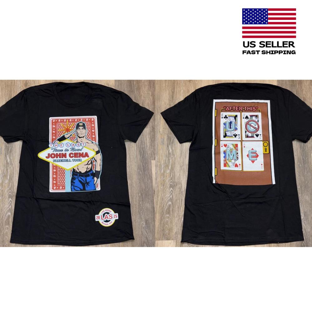 WWE Оригинальная футболка John Cena Farewell Tour Лас-Вегас, Невада Wrestlemania 41, Унисекс XXXL