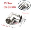 1Pcs 2/3/4/5/6 Way Pipe Connector Tee Straight Elbow Tube Joint  Furniture Hardware