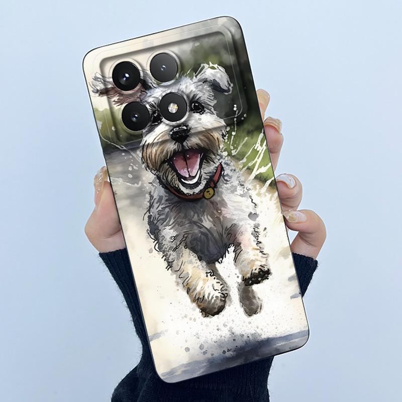 For Xiaomi Poco X6 Pro 5G Case Poco X6Pro Back Cover Fashion Simplicity Floral Soft Liquid Silicone Shell For PocoX6 Pro Fundas