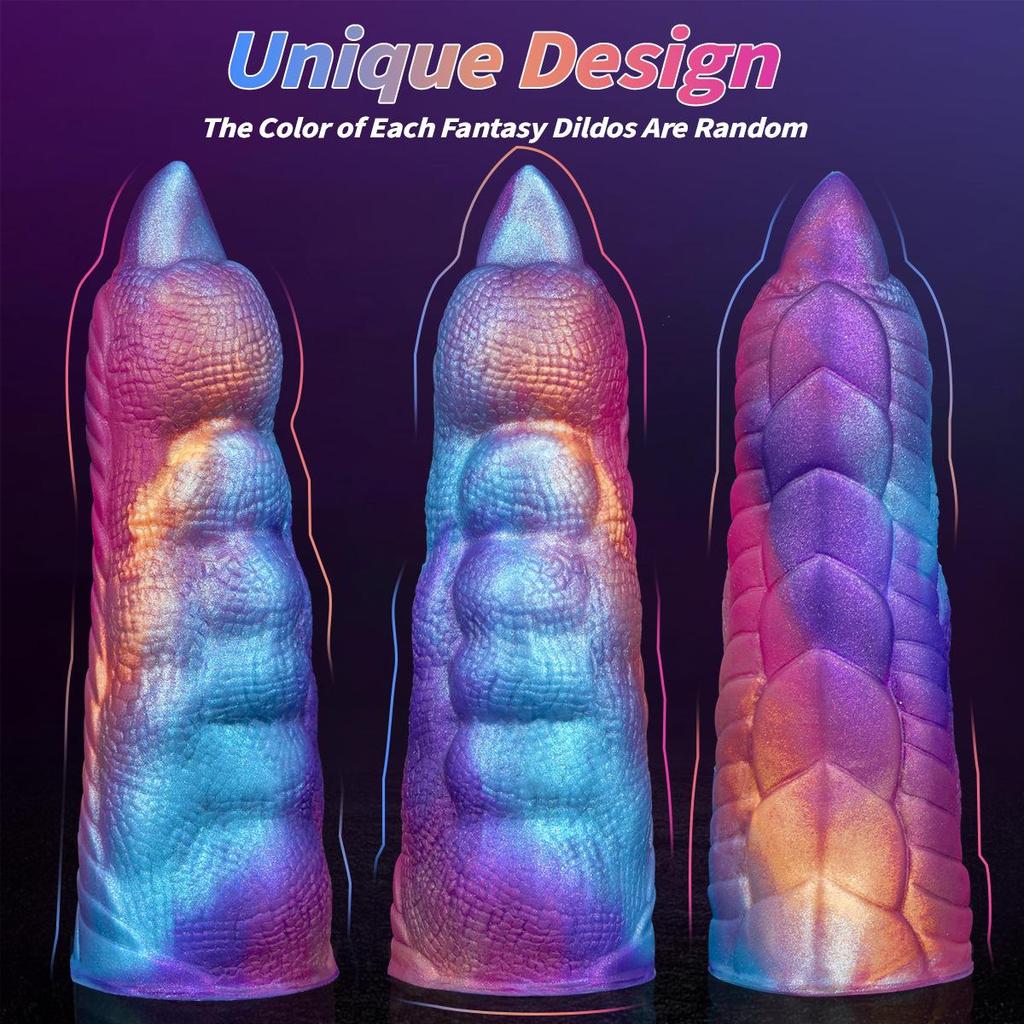 Compact Alien Shaped Remote Vibrating Dildo - Wireless Fake Penis Anal Plug for Women