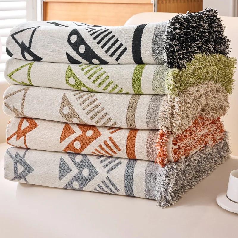Slipcover Chenille Four Season Universal Bohemian Style Double Sided Sofa Cover Towel with Full Coverage Universal All Inclusive