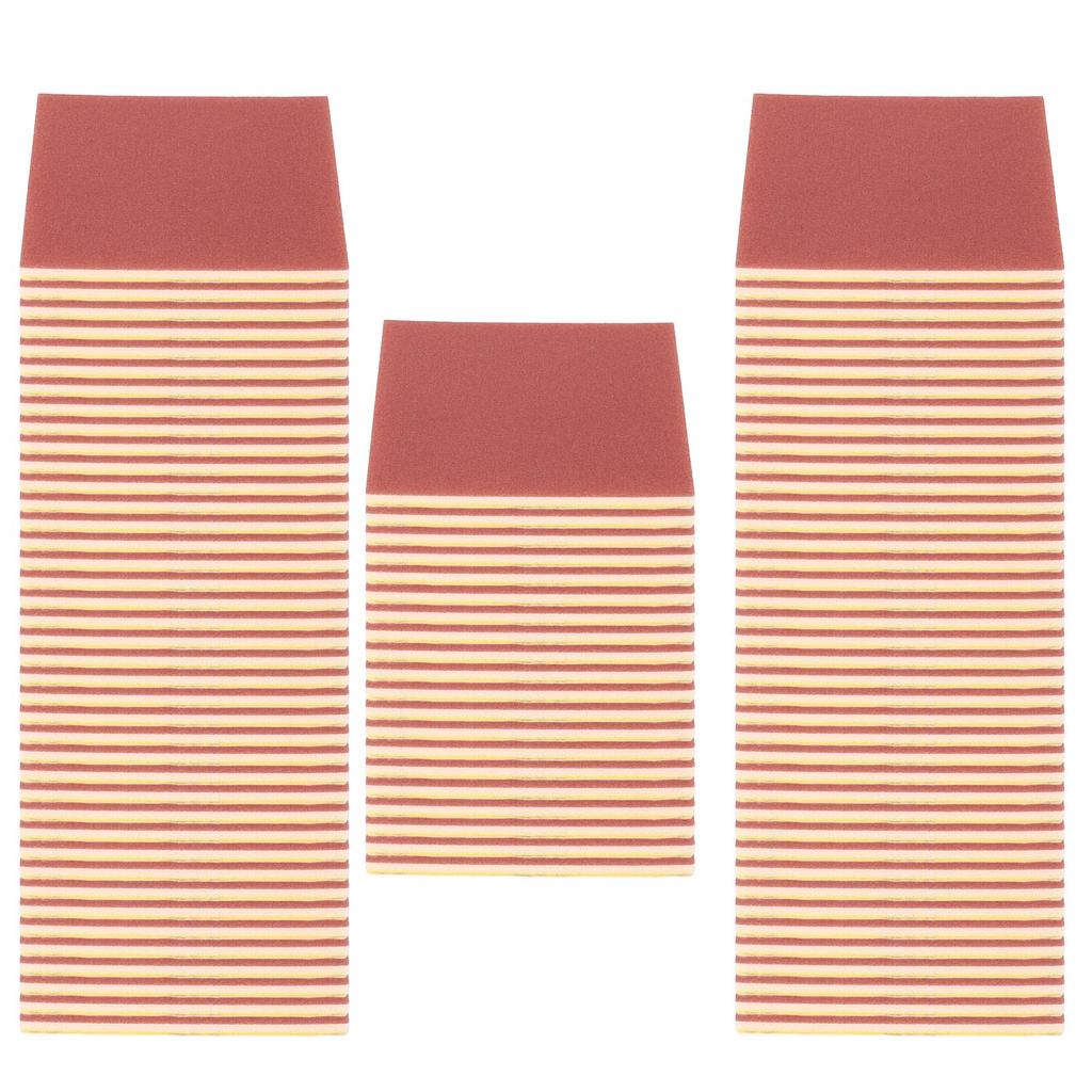100 Stück Schleifschwamm 400 Körnung Feinschleifen Nass Trocken Schwamm Schleifpapier Block Set zum Entfernen von Rost