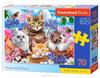 Puzzle 70 pieces B-070107 Kittens with Flowers