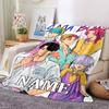 Customizable KPop Demon Hunters10 Throw Blanket – Personalized Name, All-Season Cozy Snug Blanket, Machine Washable, Personalized Blanket