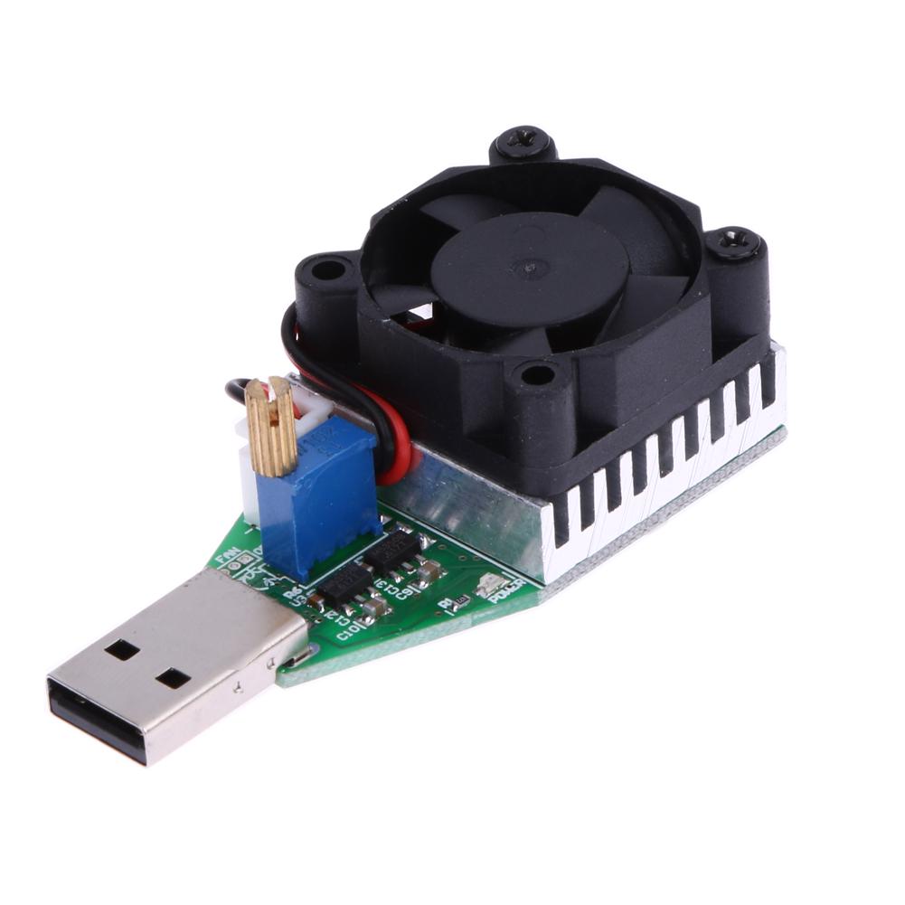 USB 15W Electronic Test Load Resistor 3.7-13V Voltage Battery Discharge Capacity Tester Test Instrument Accessories
