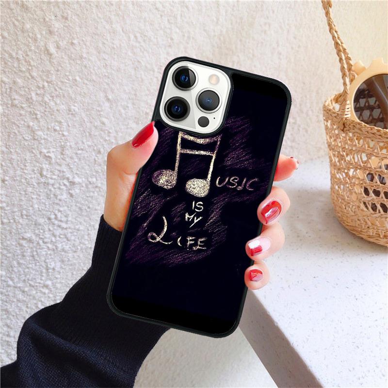 Music On World Off Phone Case for iPhone 17 Air 16 PRO MAX 15 14 PLUS 12 11 13 Back Cover Fundas Shell coque