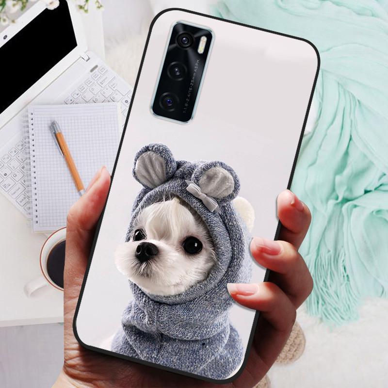 Etui do Vivo V20 SE Miękkie Pokrowce na Telefon z Silikonu TPU do Vivo V2022 V2023 V20SE Etui Zderzak Vivo V20 SE Odporne na Wstrząsy Pokrowiec Coque
