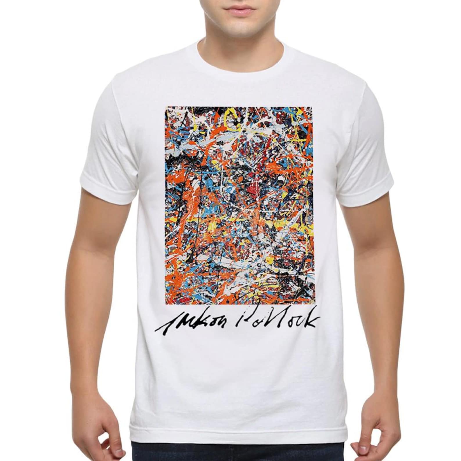 Jackson Pollock Art T-Shirt, Men s and Women s Sizes (POL-52322) 4XL